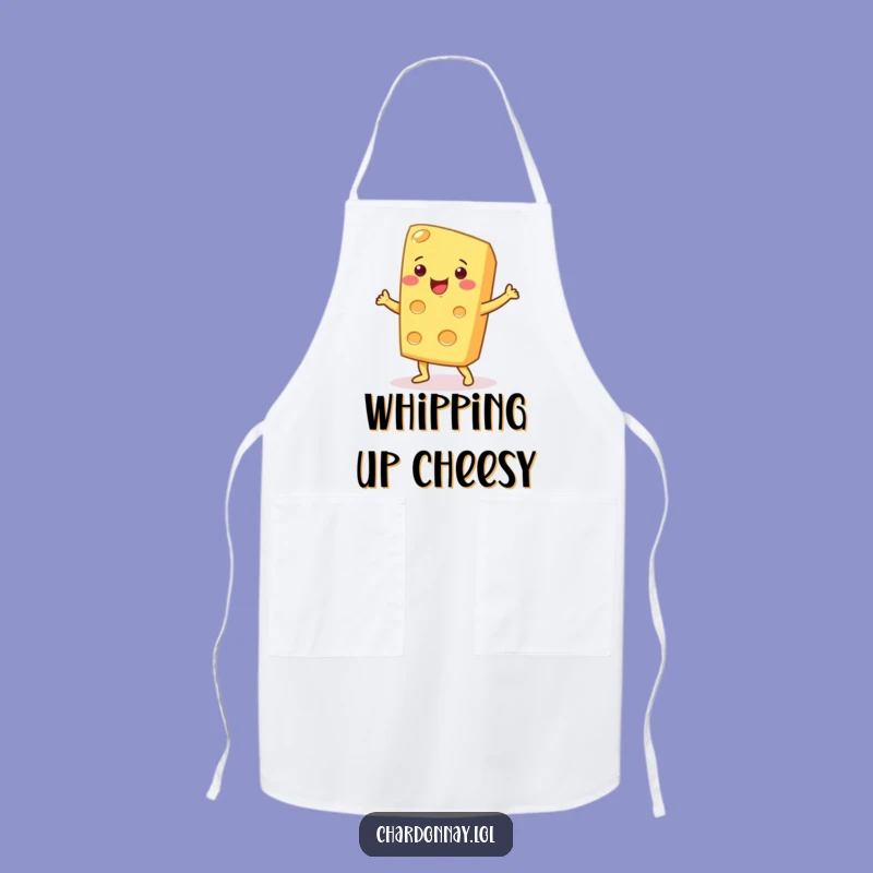 Funny Cheese Dance Apron: Cheesy Kitchen Wear for Food Lovers