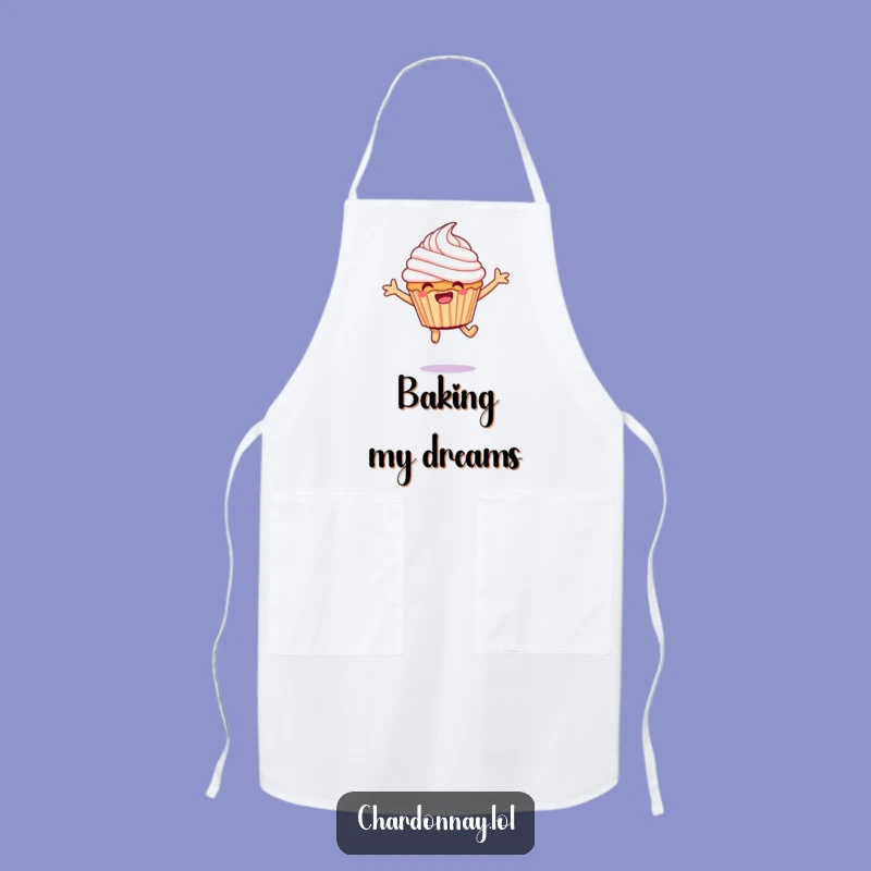 Funny Giggling Cupcake Apron: Kitchen Hilarious Frosting Leap, Perfect Funny Gift