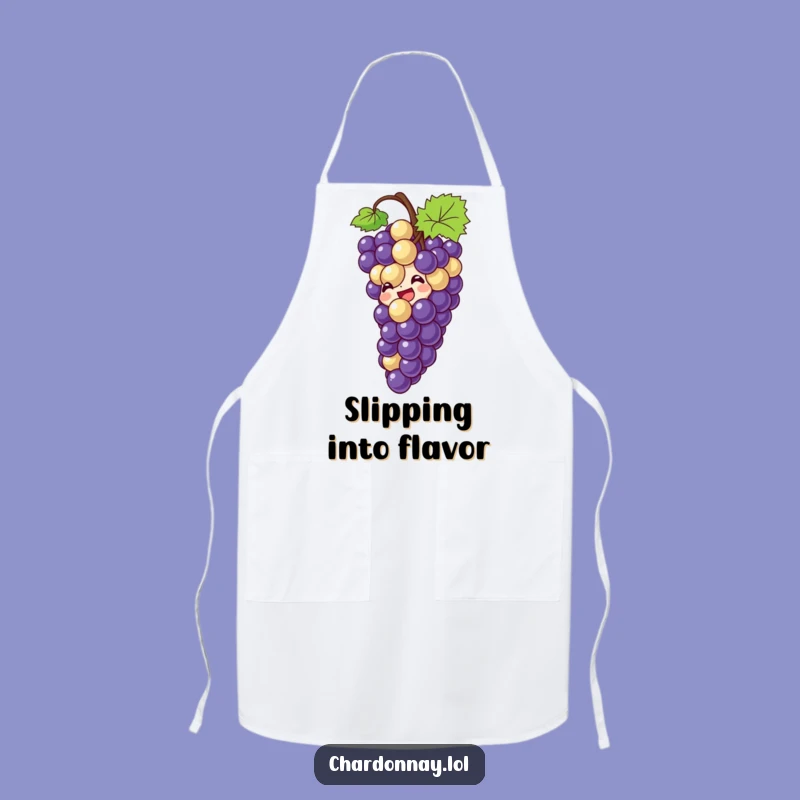 Funny Giggling Grape Apron: Hilarious Kitchen Wear for the Wine Enthusiast