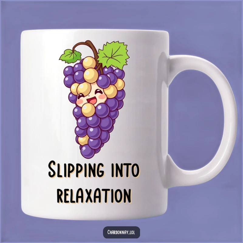 Funny Giggling Grape Bottle Slide Mug: Wine Lover Gift for a Laugh