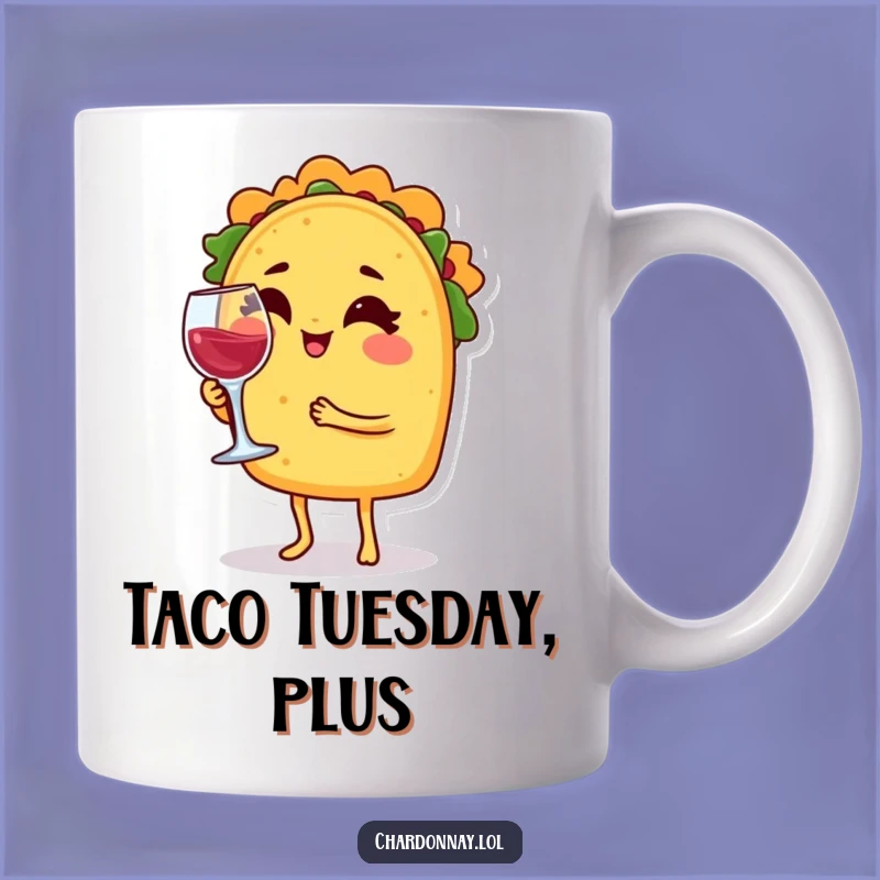 Funny Winking Taco Wine Mug - Hilarious Mexican Foodie Gift for Fiesta Lovers