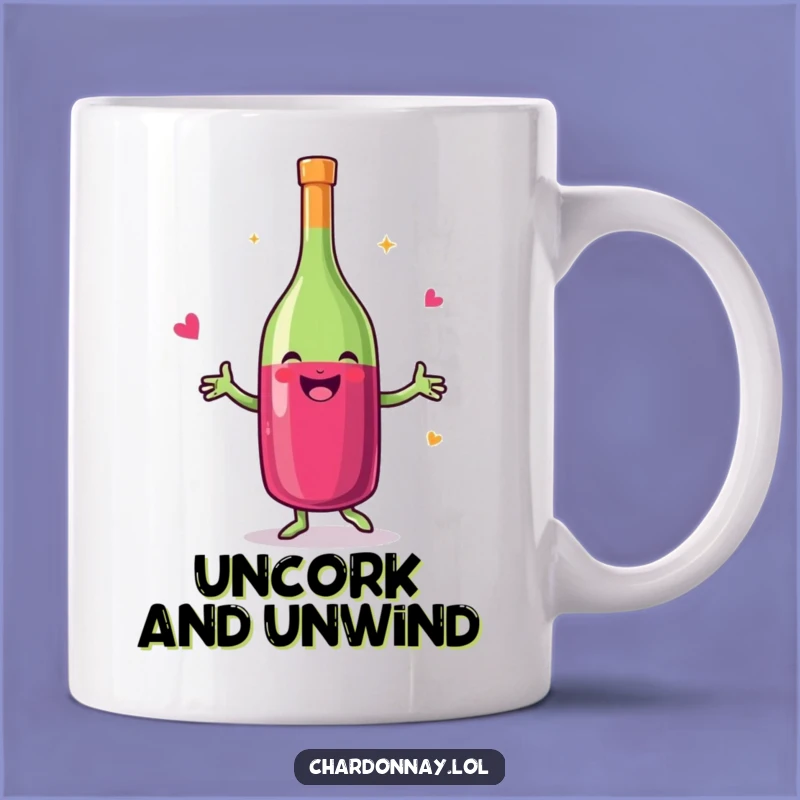 Funny Wine Bottle Dancing Mug - Hilarious Drinker's Gift for Happy Hour Cheer