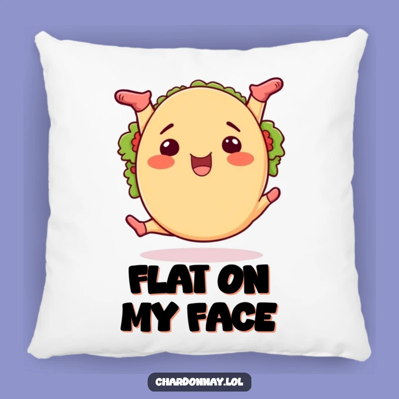 Funny Taco Splits Pillow: Comfy Cushion with a Zesty Twist