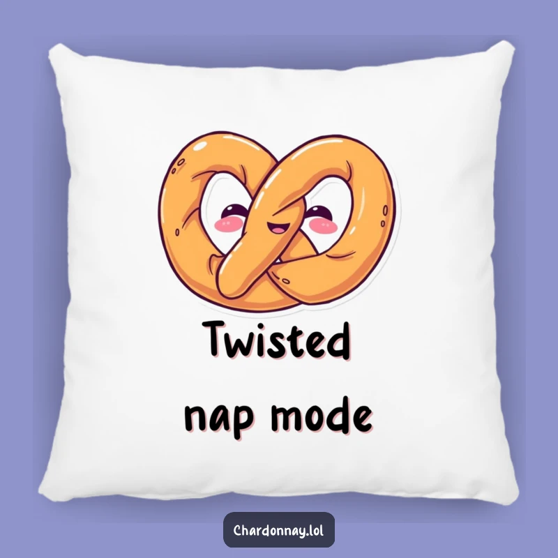 Funny Pretzel Twist Pillow: Cozy & Salty Home Decor