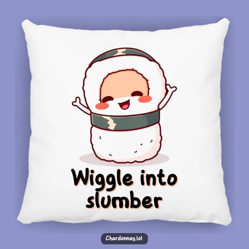 Funny Sushi Roll Pillow: Comfy Cushion with a Wiggling Twist