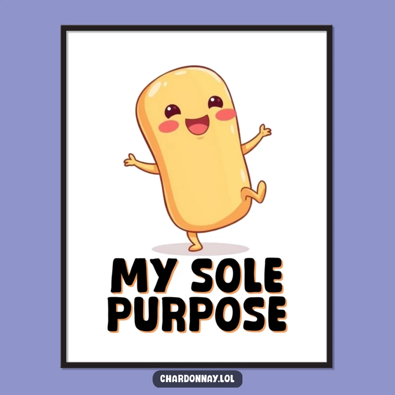 Funny Baguette Kicking Heels Digital Art - Instant Comedic Wall Decor Download