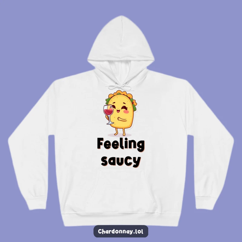 Funny Winking Taco Hoodie - Cozy Comedic Wear for Taco Tuesdays