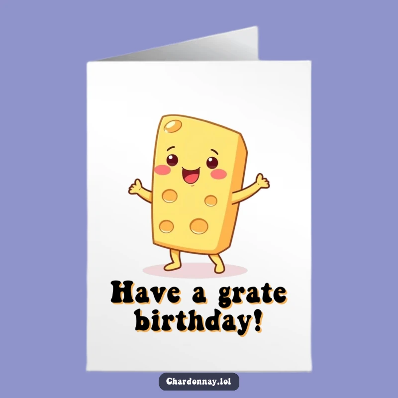 Free Printable Birthday Card: Cheesy Dance Move, Funny Wedge Surprise Downloadable