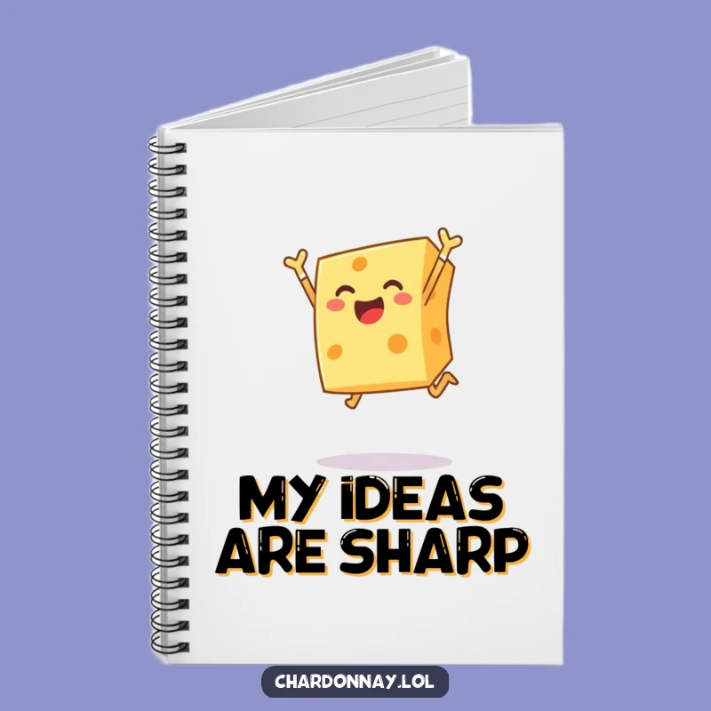 Funny Cheese Notebook: Cheerful Leap Pages, Perfect For Hilarious Notes!