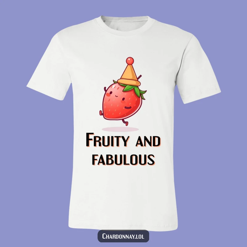 Funny Strawberry Cartwheel T-Shirt: Fruity Fun Apparel for All