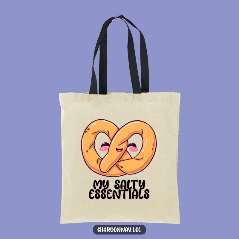 Funny Pretzel Twist Tote Bag: Carry Your Snacks in Style