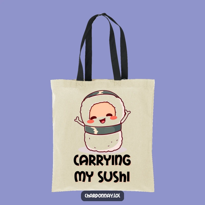 Funny Sushi Roll Tote Bag: Practical and Playful Sushi Accessory