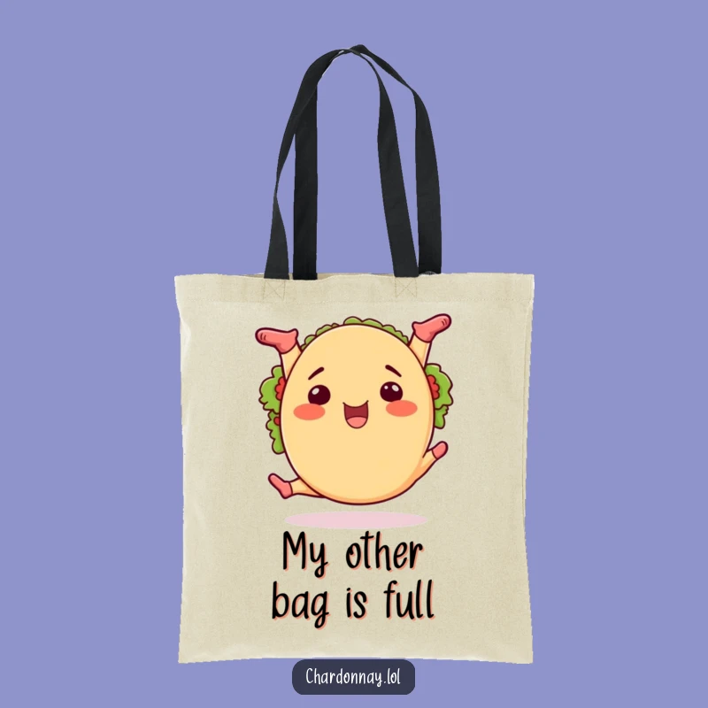 Funny Taco Splits Tote Bag: Practical and Playful Taco Accessory